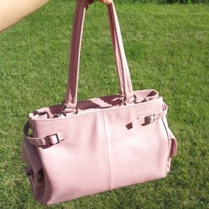 Franklin Covey Pink Satchel Purse Large